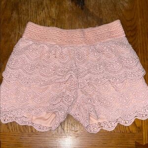 Pink Pastel Lace Skort